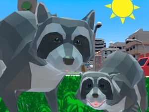 Raccoon Adventure City Simulator 3D