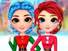 Rainbow Girls Christmas Outfits